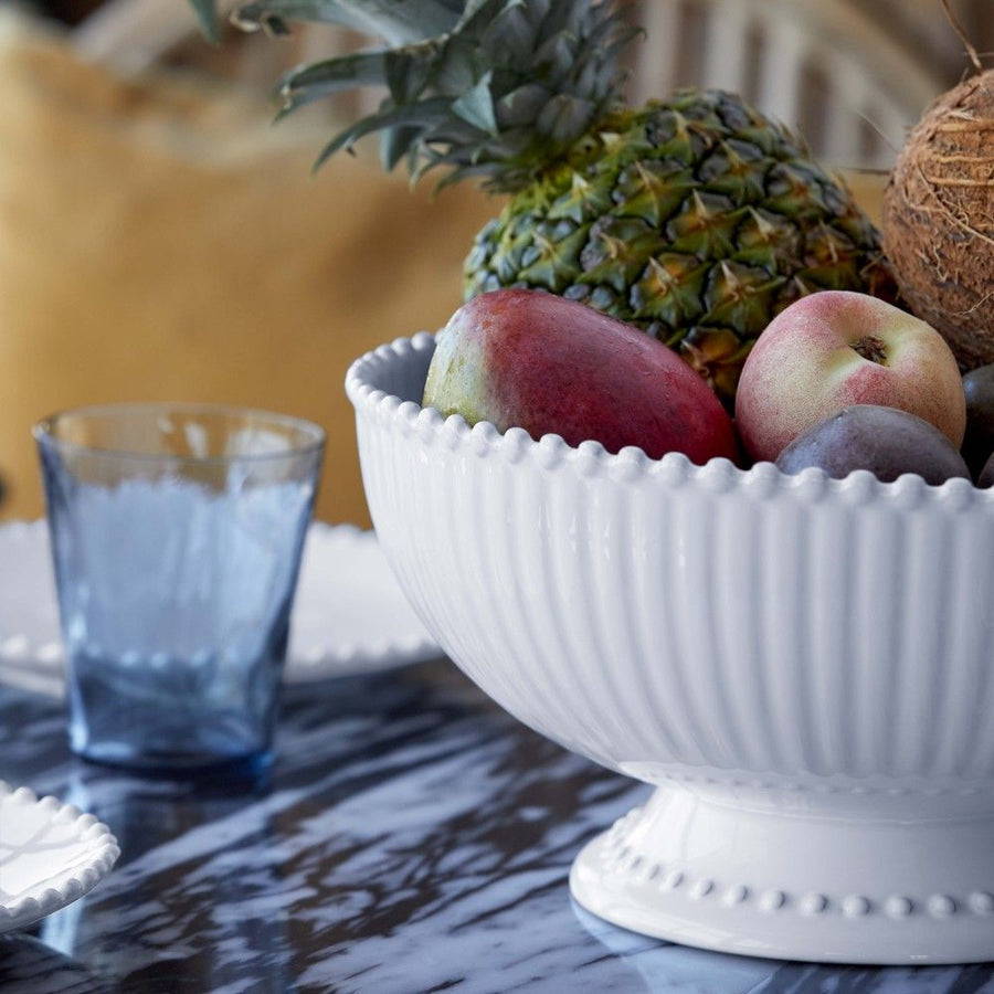 Pearl White Centre Piece Serving Bowl