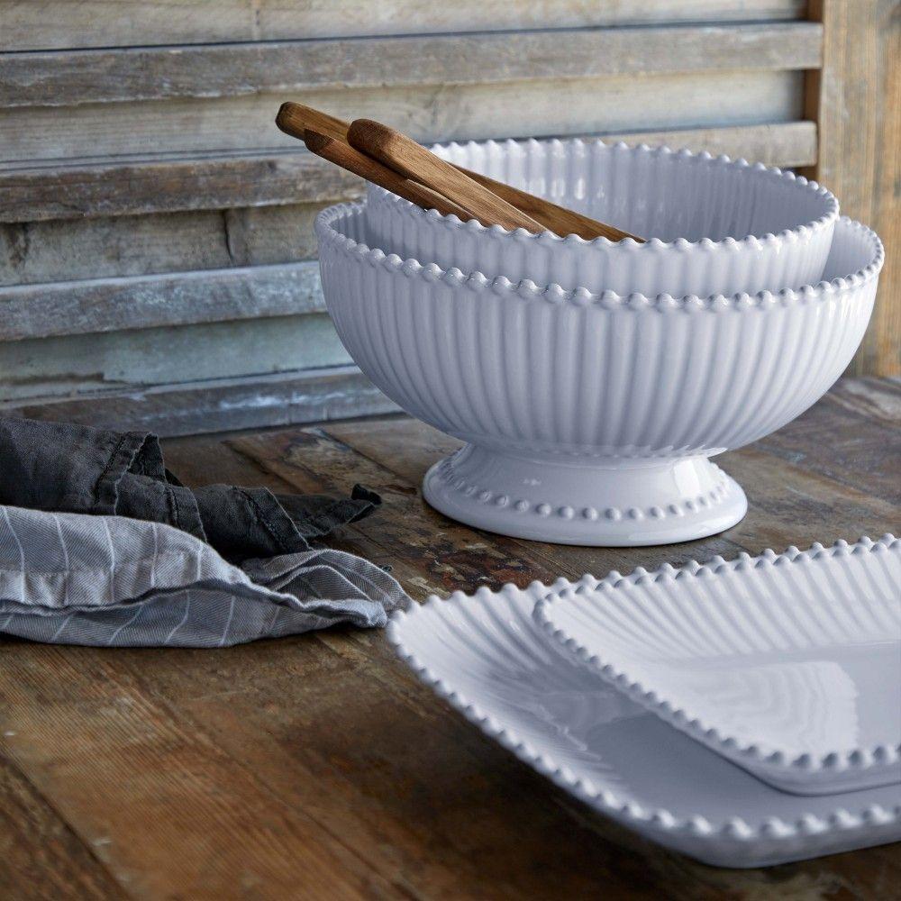 Pearl White 40cm Rectangular Platter - Abraxas Cookshop