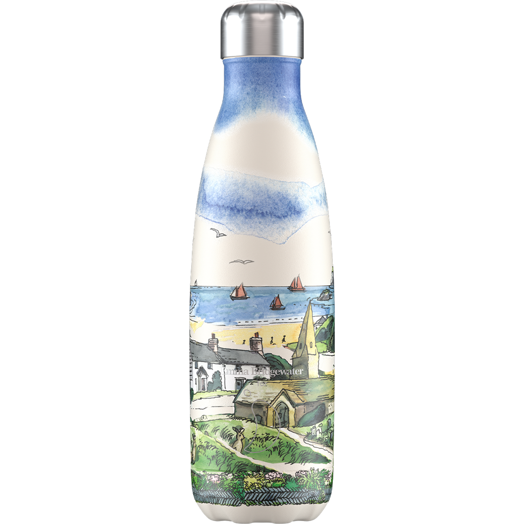 Chilly's Emma Bridgewater 500ml Seaside Landscape Bottle