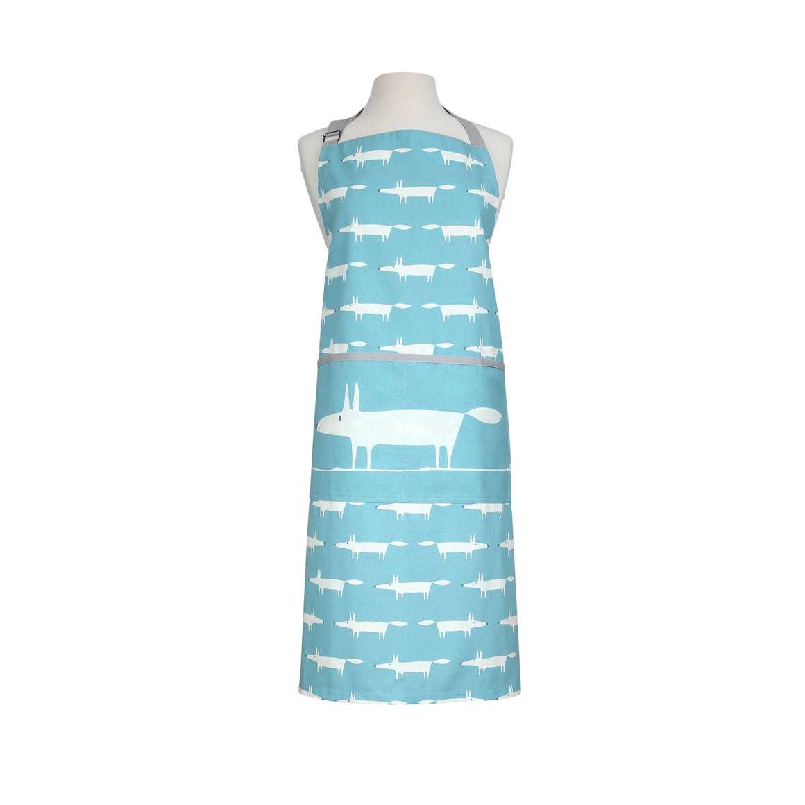 Scion Mr Fox Teal Apron