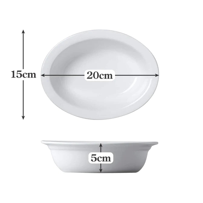 CKS Oval 19cm White Pie Dish