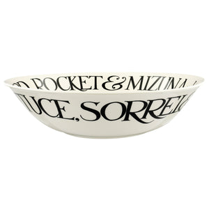 Emma Bridgewater Black Toast 'Mizuna Salad' Large Dish - Sale