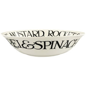 Emma Bridgewater Black Toast 'Mizuna Salad' Large Dish - Sale