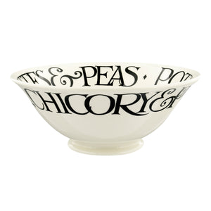 Emma Bridgewater Black Toast Courgettes & Peas Medium Bowl