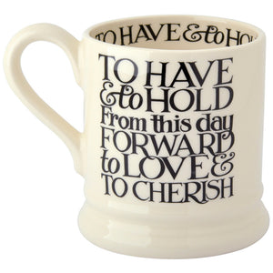 Emma Bridgewater Black Toast Mr & Mrs Half Pint Mugs - All Sets