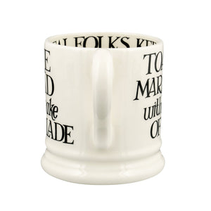 Emma Bridgewater Black Toast Bake Bread Half Pint Mug