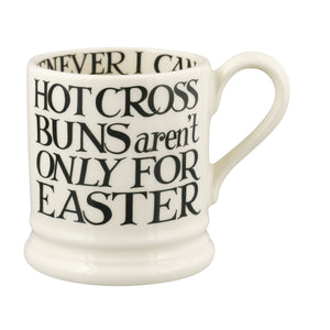 Emma Bridgewater Black Toast Hot Cross Buns Half Pint Mug - Sale