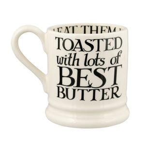 Emma Bridgewater Black Toast Hot Cross Buns Half Pint Mug - Sale