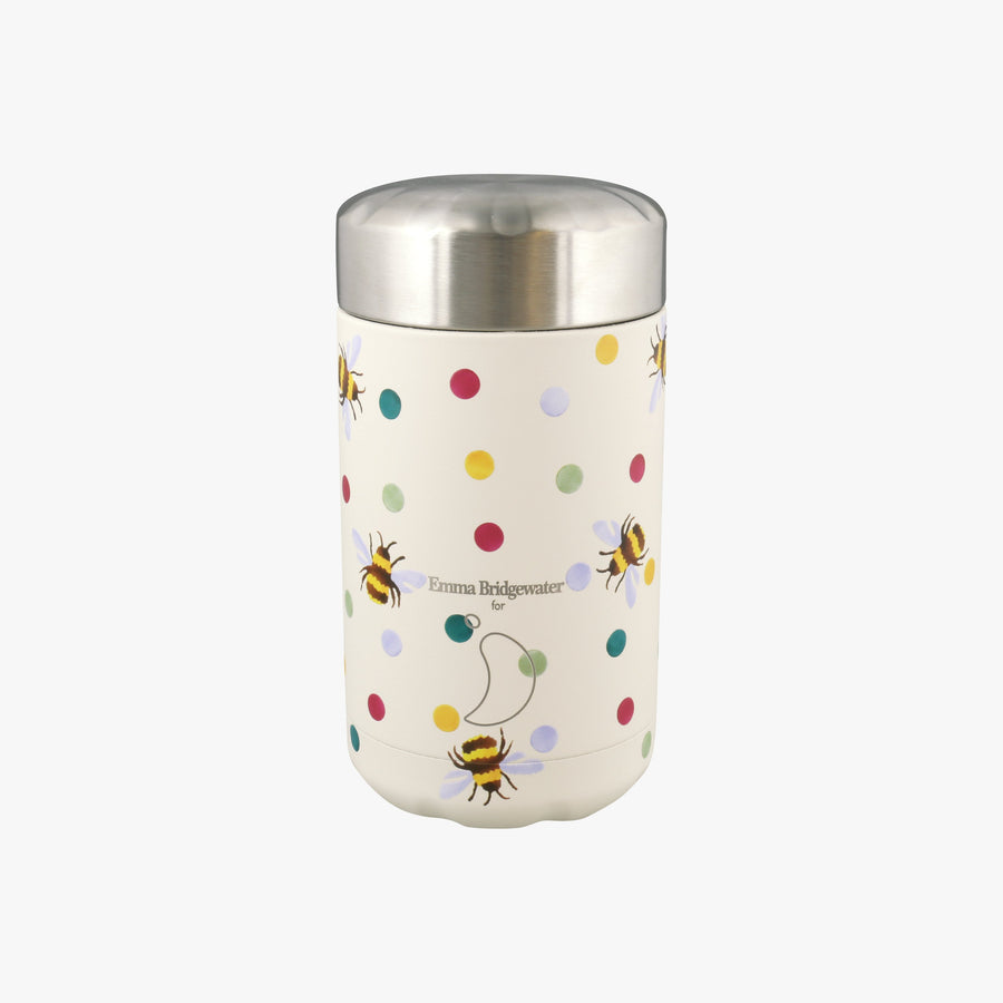 Chilly's Bridgewater Polka Dot & Bees 500ml Food Pot