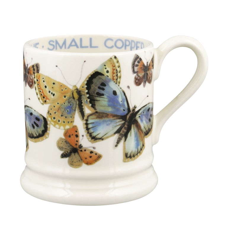 Emma Bridgewater Common Blue Butterfly Half Pint Mug