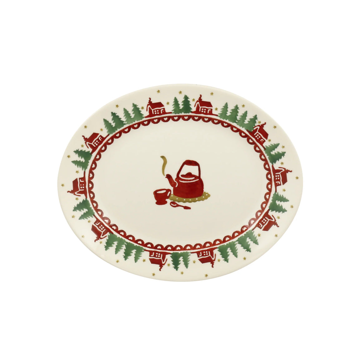 Emma Bridgewater Christmas Cabin Small Oval Platter - Sale