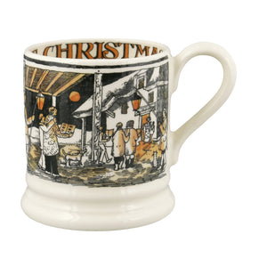 Emma Bridgewater The Night Sky Christmas Carolling Half Pint Mug