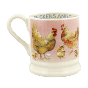 Emma Bridgewater New Morning Chickens & Chicks Half Pint Mug