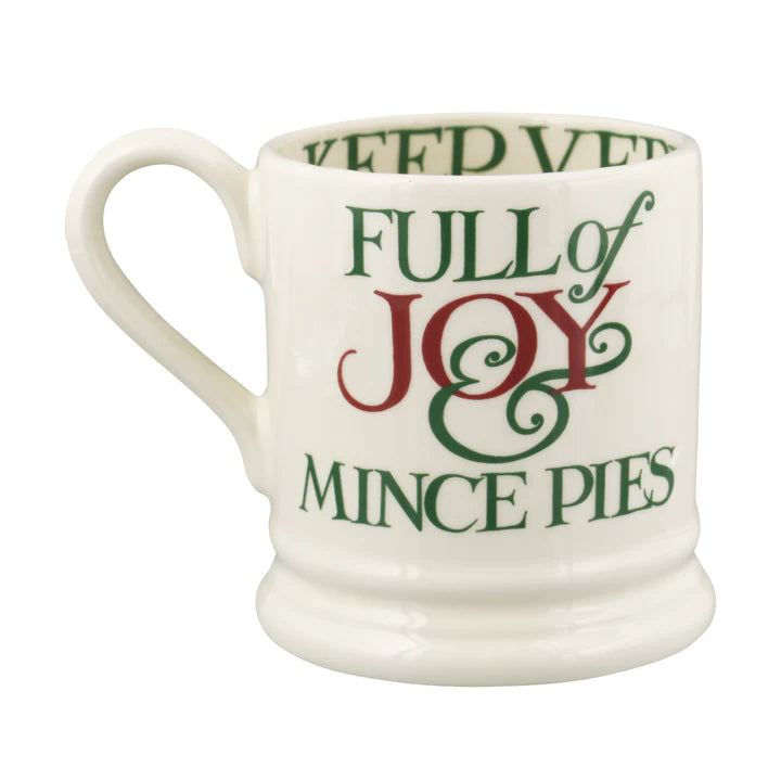 Emma Bridgewater Christmas Toast & Marmalade Peace & Love Half Pint Mug