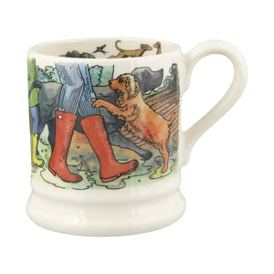 Emma Bridgewater The Good Life Favourite Dog Walks Half Pint Mug