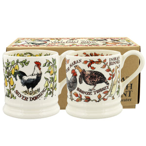 Emma Bridgewater Farmyard Birds Half Pint Mug Set