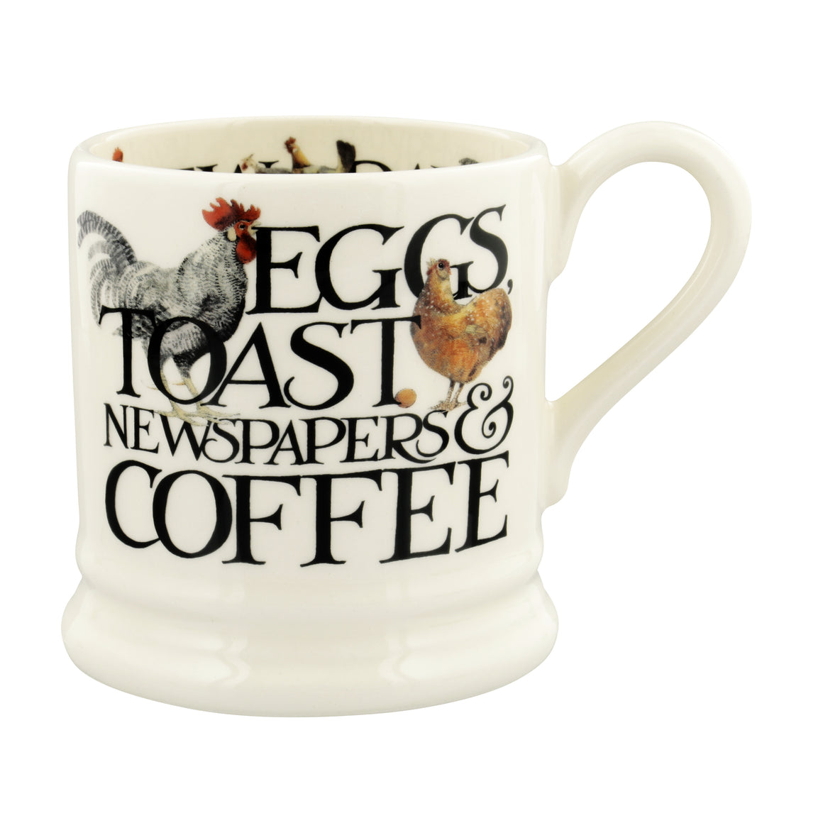 Emma Bridgewater Rise & Shine 'Eggs & Toast' Half Pint Mug