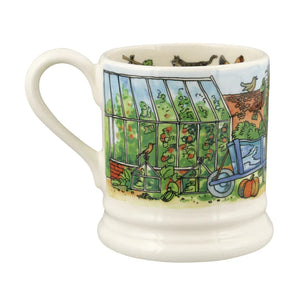 Emma Bridgewater The Good Life In The Garden Half Pint Mug