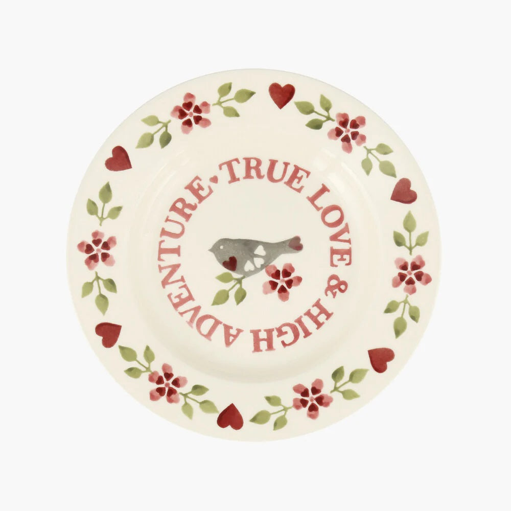 Emma Bridgewater Lovebirds True Love 8.5" Plate