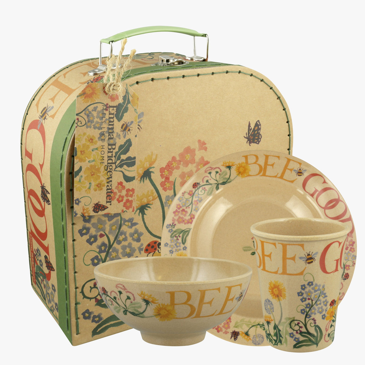 Emma Bridgewater All My Good Intentions Rice Husk Suitcase Set