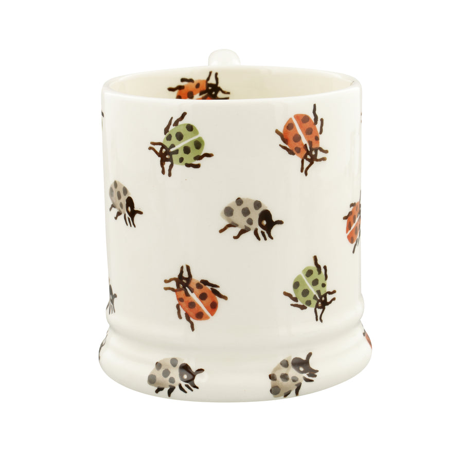 Emma Bridgewater Orange Ladybirds Half Pint Mug