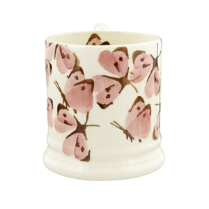 Emma Bridgewater Pink Cabbage White Butterfly Half Pint Mug