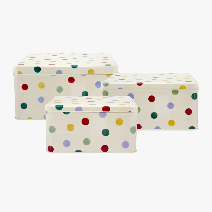 Emma Bridgewater Polka Dot Square Cake Tin Set