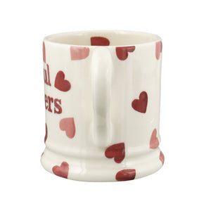 Emma Bridgewater Pink Heart Soul Sisters Half Pint Mug