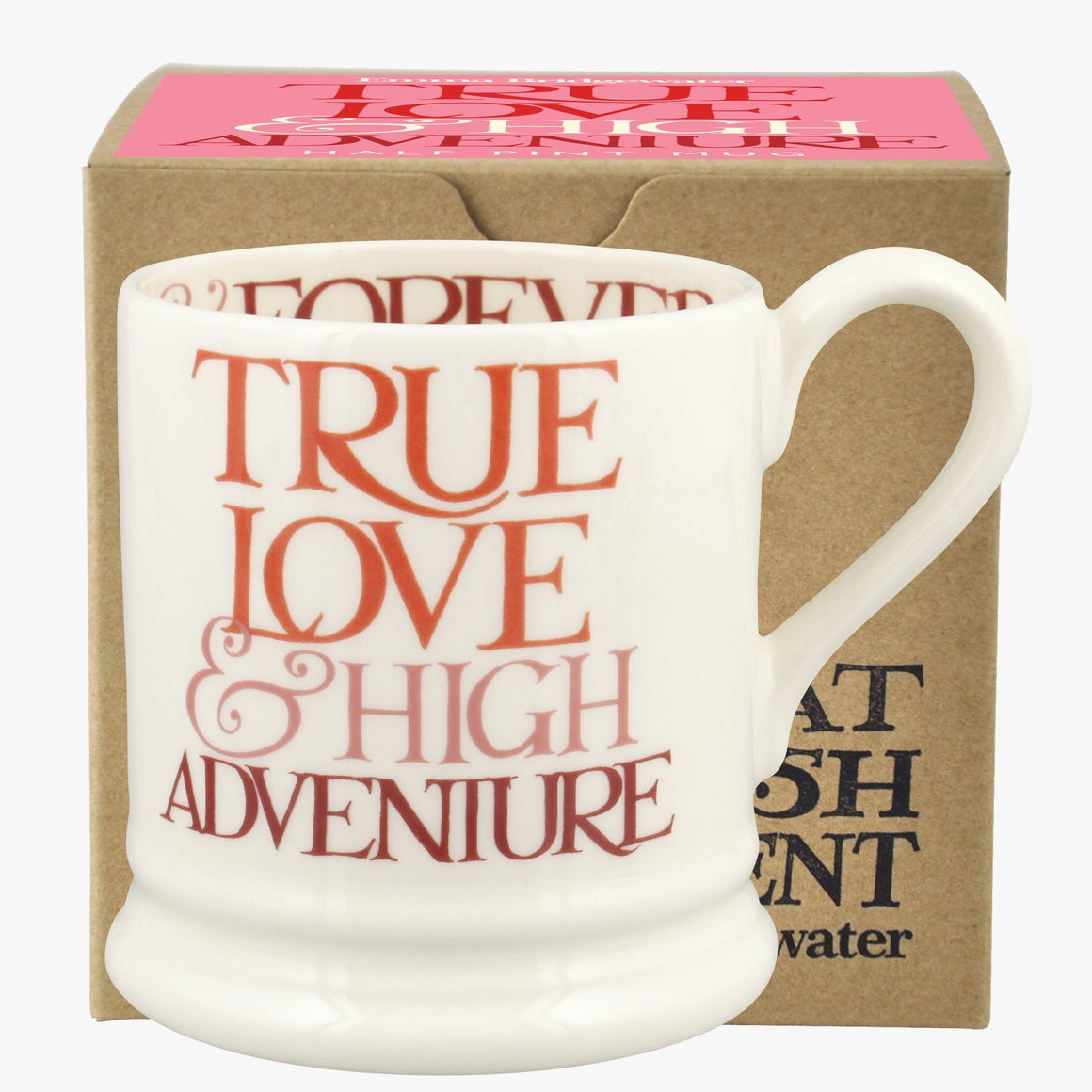 Emma Bridgewater Pink Toast True Love Half Pint Mug