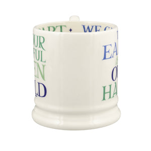 Emma Bridgewater Rainbow Toast In Our Hands Half Pint Mug