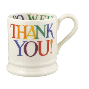 Emma Bridgewater Rainbow Toast Thank You Half Pint Mug