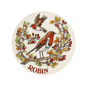 Emma Bridgewater Birds In The Hedgerow Rosehip & Robin 8.5" Plate- Sale