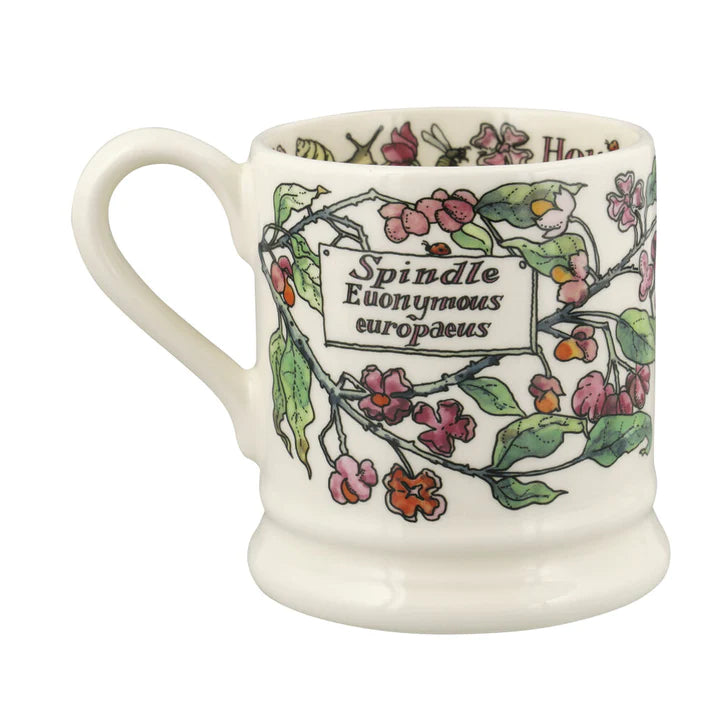 Emma Bridgewater Birds In The Hedgerow Spindle & House Sparrow Half Pint Mug