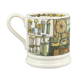 Emma Bridgewater Tinkering In The Garage Half Pint Mug