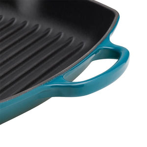 Le Creuset Signature Deep Teal Cast Iron Grill - All