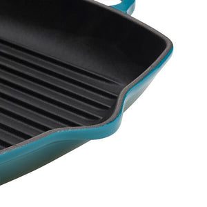 Le Creuset Signature Deep Teal Cast Iron Grill - All