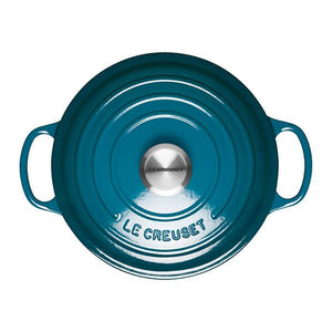 Le Creuset Signature Cast Iron Deep Teal Round Casserole - All Sizes