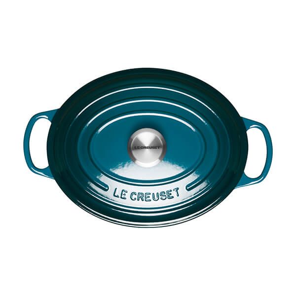 Le Creuset Signature Cast Iron Deep Teal Oval Casserole - All Sizes