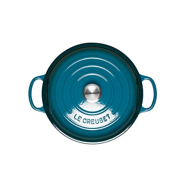 Le Creuset Signature Cast Iron Deep Teal Shallow Casserole - All Sizes