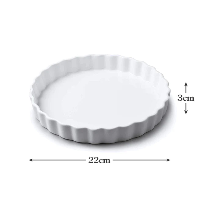 CKS White 22cm Flan Dish