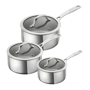 Kuhn Rikon Stainless Steel Allround 3 Piece Saucepan Set