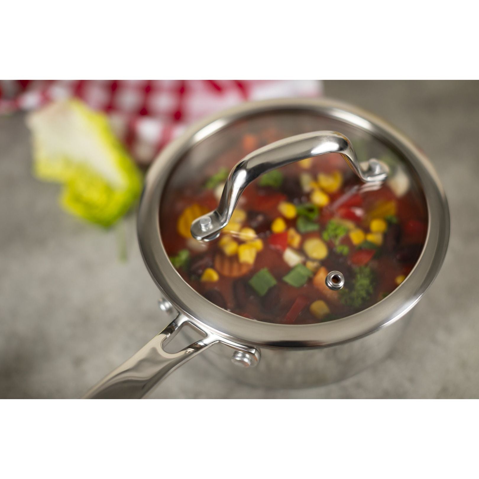 Kuhn Rikon Allround 5 Piece Saucepan Set Stainless Steel - Meubles