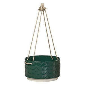 Orla Kiely Green Hanging Pot