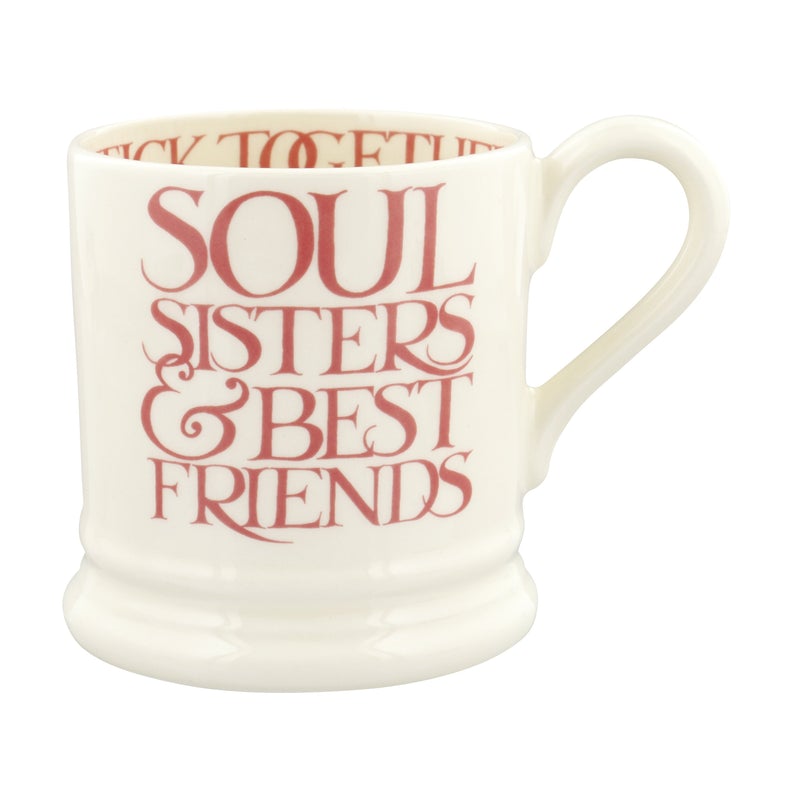 Emma Bridgewater Pink Toast Soul Sisters Half Pint Mug