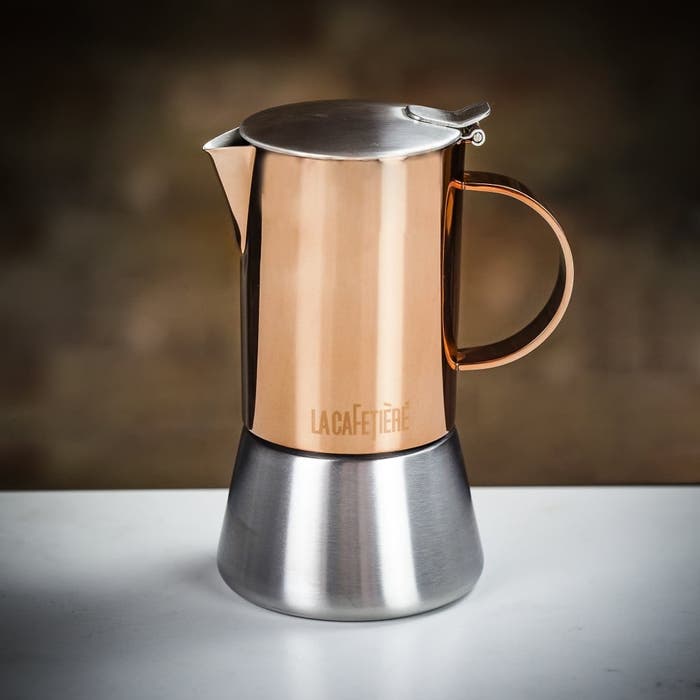 La Cafetiere Copper 4 Cup Stove Top Espresso Maker