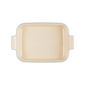 Le Creuset Heritage Deep Teal Stoneware Rectangular Dish - All Sizes