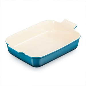 Le Creuset Heritage Deep Teal Stoneware Rectangular Dish - All Sizes