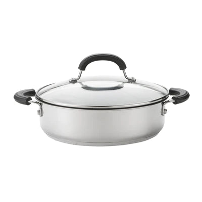 Circulon Total Stainless Steel 24cm Sauté Pan & Lid