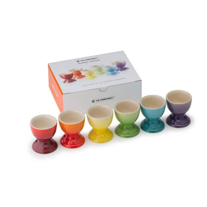 Le Creuset Stoneware Rainbow Egg Cup Set