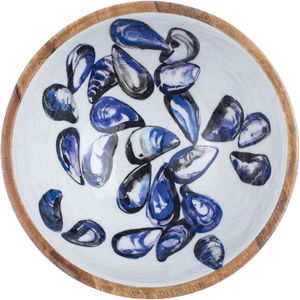 Shoeless Joe Mussel 25cm Wooden Bowl